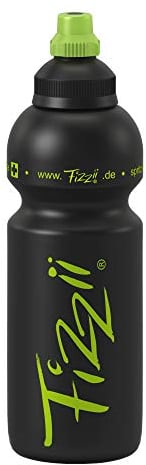 Fizzii Kinder- und Freizeittrinkflasche 600 ml (auslaufsicher bei Kohlensäure, schadstofffrei, spülmaschinenfest, Motiv: Fizzii Retro)
