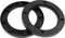 sourcingmap Pair Universal 4inch Car Speaker Spacer Adapter Bracket Holder Black