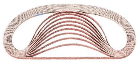 PFERD 585528 BA Kurzbänder, Ausführung Korund A, Flexible Schleifmittel, 40 Korngröße, 520mm x 6mm, 1 Stück
