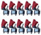 Mintice 10 X KFZ Rote Kippschalter Schalter Wippschalter 12V 250V DC LED SPST 2-Polig Metall