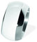 Bandring gewölbt mit Keramik weiß 13 mm