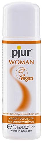 pjur WOMAN Vegan (30ml) - Gleitgel auf Wasserbasis - 100% vegane Inhaltsstoffe & ohne Tierversuche - speziell für Frauen entwickelt
