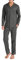 DAVID ARCHY Pigiama da Uomo in Cotone Pigiama da Notte Camicia a Maniche Lunghe e Pantaloni Lounge con Tasche con Bottoni, Morbido e Confortevole