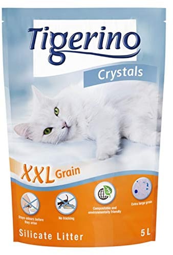 Tigerino Crystals Silikat XXL Katzenstreu - 6 x 5 Liter