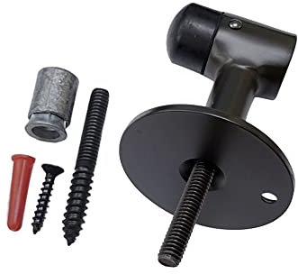 QCAA Solid Brass Door Stop, 3 Height, US10B ORB(Oil-Rubbed Bronze), Made in Taiwan, 1 Pack