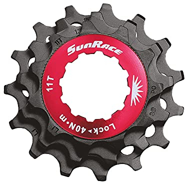 SUNRACE Gratis Ringmutter + 3 Ritzel 12V.