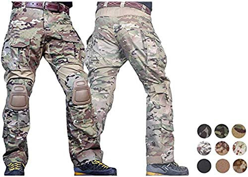 Elite Tribe Emerson Airsoft Combate Táctico Pantalones Caza Gen3 Pantalones con Rodillera (AOR2, XX-Large)