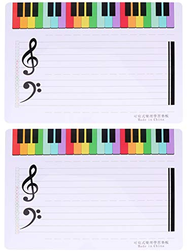 2stücke Magnetisches Whiteboard Für Musikunterricht Abwischbare Tafel Für Zuhause Und Schule Langlebig Und Sicher Mit Magnetischen Aufklebern