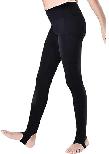 SHADOW DANCE UK Girls Stirrup Dance Leggings Ballet Yoga Skating Tights - Ultra Soft Dance Tights for Ballet, Gymnastics, School (Toddler/Little Kid/Big Kid/Girls)