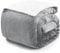 Blumtal Premium Sherpa Kuscheldecke flauschig - Wohndecke Kuscheldecke 130x150 cm - Oeko-TEX zertifizierte Fleecedecke 130x150 cm - Wohn- & Kuscheldecke - Wohndecke 130x150 - Flauschige Decke in Grau