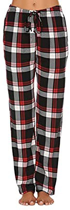 Dasongff Pantalon de Pyjama pour Femme - Long Pyjama - Pantalon de Pyjama - Doux - Pantalon de Nuit - Pantalon à Carreaux - avec Taille élastique - Pantalon de Loisirs