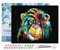 Figured'Art Peinture par Numéro Adulte avec Cadre Babouin Pop Art - Activité Manuelle Kit de Loisir Créatif DIY Numéro d'Art Complet - 40x50cm toile tendue sur châssis