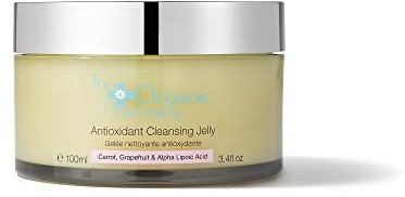 The Organic Pharmacy, Antioxidans, nicht schäumendes Reinigungsgelee, 69,8% biologisch, vegan, mit Hagebutte, Lavendel, Karotte, Grapefruit und Alpha-Liponsäure, für frische, saubere und helle Haut,