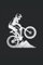 Fahrrad MTB Mountain Bike BMX Notizblock: Notizbuch, Notizblock, Notizheft, Schreibblock, Schreibheft, Planer, Block, Heft, Notebook, Notizen, ... DIN A5 (6x9 Zoll) - 120 Seiten, weiß liniert
