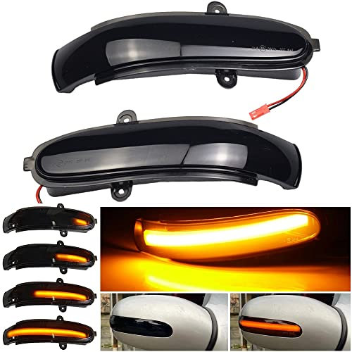 Hacreyatu Clignotants LED pour rétroviseur Pour Mercedes-Benz Classe C W203 S203 CL203 2000-2007
