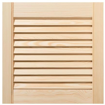 ben+camilla.com offene Lamellentür | 39,5 x 39,4 cm Natur | Hochwertige Massivholz Lamellentüren | Für Schrank- und Möbelbau | Kiefernholz unbehandelt
