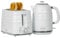 Quest 36089 Harmony Kettle & Toaster Set / 1.7L Rapid Boil Kettle & 2 Slice Toaster/Spout Filter Kettle / 7 Setting Toaster/Sleek Modern Kitchen Essentials Set (White)