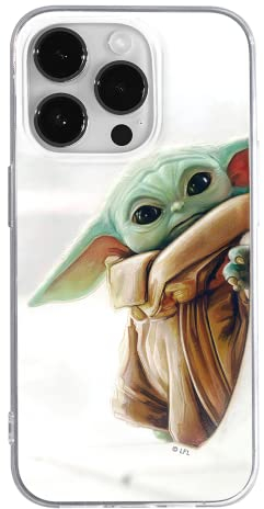 ERT GROUP Handyhülle für Apple iPhone 14 PRO MAX Original und offiziell Lizenziertes Star Wars Muster Baby Yoda 016 optimal an die Form des Handy angepasst, hülle aus TPU
