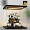 Naconmlet Acryl Vitrine mit led/Schaukasten/Display Case Actionfiguren/Transparent Display Box für Modellautos, Sammlerstücke(25x25x25cm)