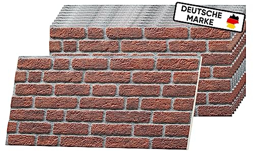 AS Country Stone® Wandverkleidung Steinoptik | 100x50x2 cm | 3D Effekt Wandpaneele Steinoptik für Küche und Wohnzimmer | Innen- und Außenbereich - Steinoptik Styropor - 3D Wandpaneele | 10 Stück |