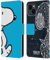 Head Case Designs Offizielle Peanuts Snoopy Geometrisch Halbzeiten Und Gelächter Leder-Wallet-Hülle Kompatibel mit Apple iPhone 15