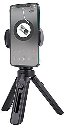 SHULLIN Phone Camera Tripod Mount/Stand Phone Tripod Flexible Mini Tripod Holder Compact Phone Holder 360° Rotating Portable Travel Tripod for iPhone Android Smartphones GoPro Camera