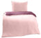 Moon Bettwäsche Cashmere Touch, 135x200/80x80 cm, Winter Wendebettwäsche Plüsch (rosa/Beere)