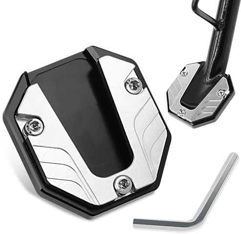 Caballete Moto Apariencia,Almohadilla de Soporte de Pie de Soporte Lateral Universal para,Caballete Lateral Moto,Motocicleta Accesorios,Reposapiés para Coches, Motos y Vehículos Eléctricos