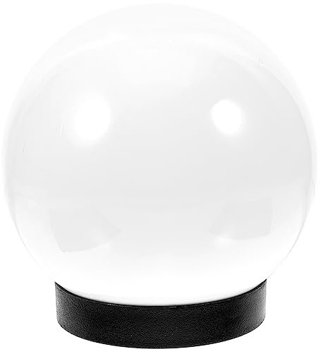KONTONTY Lampenschirm Aus Kunststoff Kugelförmig Witterungsbeständig Ersatz Lichtabdeckung Für Gartenpfostenlampe Terrasse Außendekoration