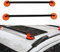 Barres Transversales de Galerie de Toit de Voiture 2 Pièces, Barre de Toit Universelle de 36,22 Pouces, Galeries de Toit, Support à Ventouse, Porte-Bagages