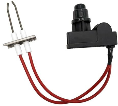 JNJOOD Gasgrillzünder, Knopfsteuerung, Automatischer Schalter, Zündung AA-Batterie mit Elektrode, Funkenersatz, Alkoholzünder