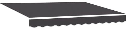 vidaXL Tissu de Remplacement pour Store 3x2 m Anthracite