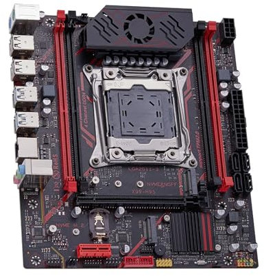 WLTDYZZLDN Fit for X99 A 4 Canali LGA2011, 3 Processori Xeon E5 2680V3 DDR4 2x8 GB = 16 GB 3200 MHz SATA 3.0 NVMe M.2 MSI TPM2.0 USB3.0 M-ATX Motherboard