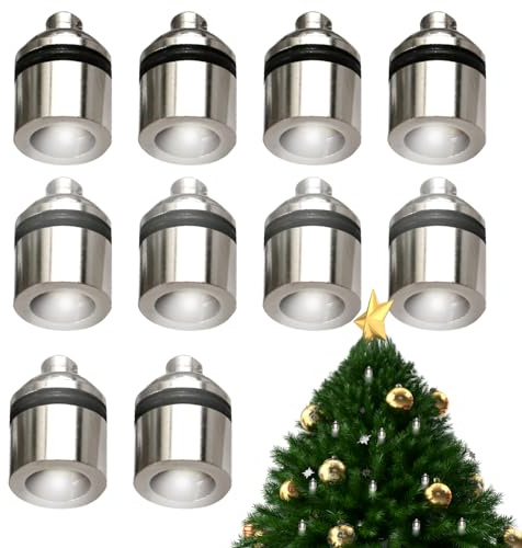 NIDONE Dollhouse Lights 10PCS Cordless Warm White Miniature LED Lights for Cat Claw Lamp Battery Operated Tiny for Crafts White, Miniature for Dollhouse