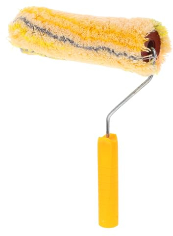 HEALEEP Long Pile Roller Cotton Thread Roller Brush Extended Reach Holds More Paint Sturdy Bristles Plastic Iron for Walls Exterior Floor and Ceiling Painting Tools for Professional