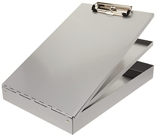 Saunders Cruiser-Mate II Klemmbrett aus recyceltem Aluminium, mit 2 Ablagefächern 8.5 x 12 Inches aluminiumfarben