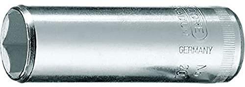 GEDORE Steckschlüsseleinsatz 1/4 Zoll lang 6-kant 3/16 Zoll, 1 Stück, 20 L 3/16AF