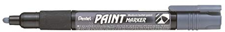 Pentel Paint Marker Marqueur peinture couvrante à Pointe conique moyenne Gris