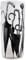 18 Black and White Ceramic Umbrella Stand