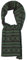 BASEFIELD Herren Schal Strickschal Norwegermuster schwarz grün