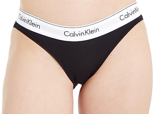 Calvin Klein Bikini 0000F3787E, Mutandine Bikini, Donna, Nero (Black), L