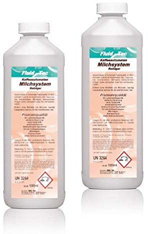 Fluid-Tec 2 Liter Milchsystemreiniger Milchschaumreiniger Milchschaumdüsenreiniger Konzentrat für Kaffeevollautomaten Kaffeemaschinen