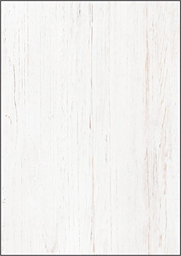 SIGEL DP242 Hochwertiges Struktur-Papier / Karton Holz A4, 50 Blatt, Motiv beidseitig, 200 g, Urkundenpapier, aus nachhaltigem Papier