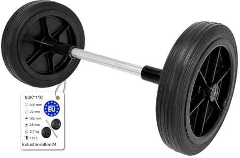 zscale ZAB-S Rad (Code: 60K) Mülltonnenrad Mülleimer Räder mit/ohne Achse Zubehör Ersatzteile