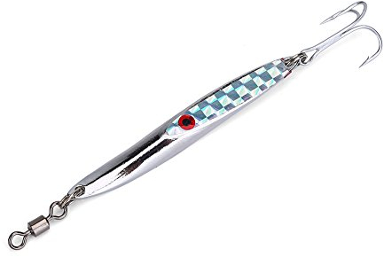 fishing lures saltwater,Leurre Peche mer Peche en mer cuillère leurre Peche jig,Poissons Appâts Pêcher à la Ligne Faux Amorce Accessoires de Pêcher en Métal Appâts Cuillères Dure Appât Jig Leurre Croc