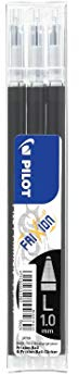 Pilot Tintenroller-Ersatzmine FRIXION Ball 10, schwarz für Tintenroller FRIXION Ball 10 und FRIXION Ball CLICKER 10-3 Stück (557989)