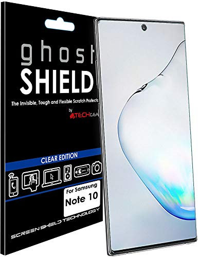 TECHGEAR Protection Écran Compatible avec Samsung Galaxy Note 10 / Note 10 5G [ghostSHIELD] Film Protecteur Écran en TPU avec Protection Totale de l’Écran, y Compris les Bords Incurvés