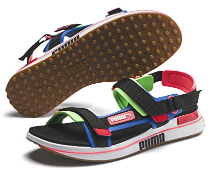 Puma Unisex Adults Rider Sandal Game ON Beach and Pool Shoes, Blue (Palace Blue Black-Fluo Green-Gum 01), 9 UK