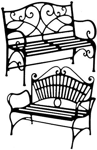 Lot de 2 emporte-pièces bancs