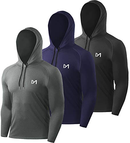 MEETYOO Men’s Running Tops, Sport Shirt Long Sleeve T-Shirt Gym Tee for Fitness Workout Jogging